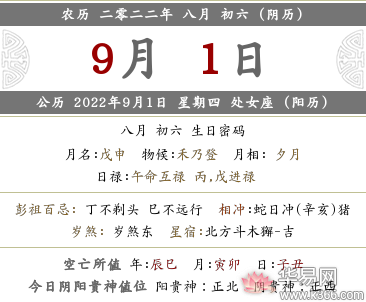 2022年农历八月初六当天宜提车吗？是提车吉日吗