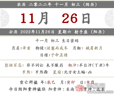 2022年农历十一月初三是适合搬家的好日子吗？