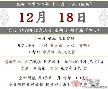 2022年十一月二十五日子怎么样?时辰吉凶查询